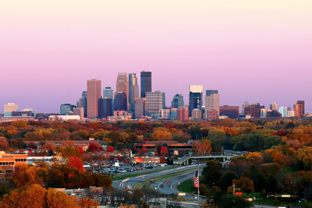 Minneapolis Skyline from Plymouth